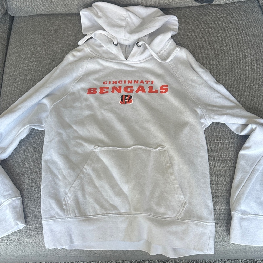 New Era White Cincinnati Bengals Hoodie